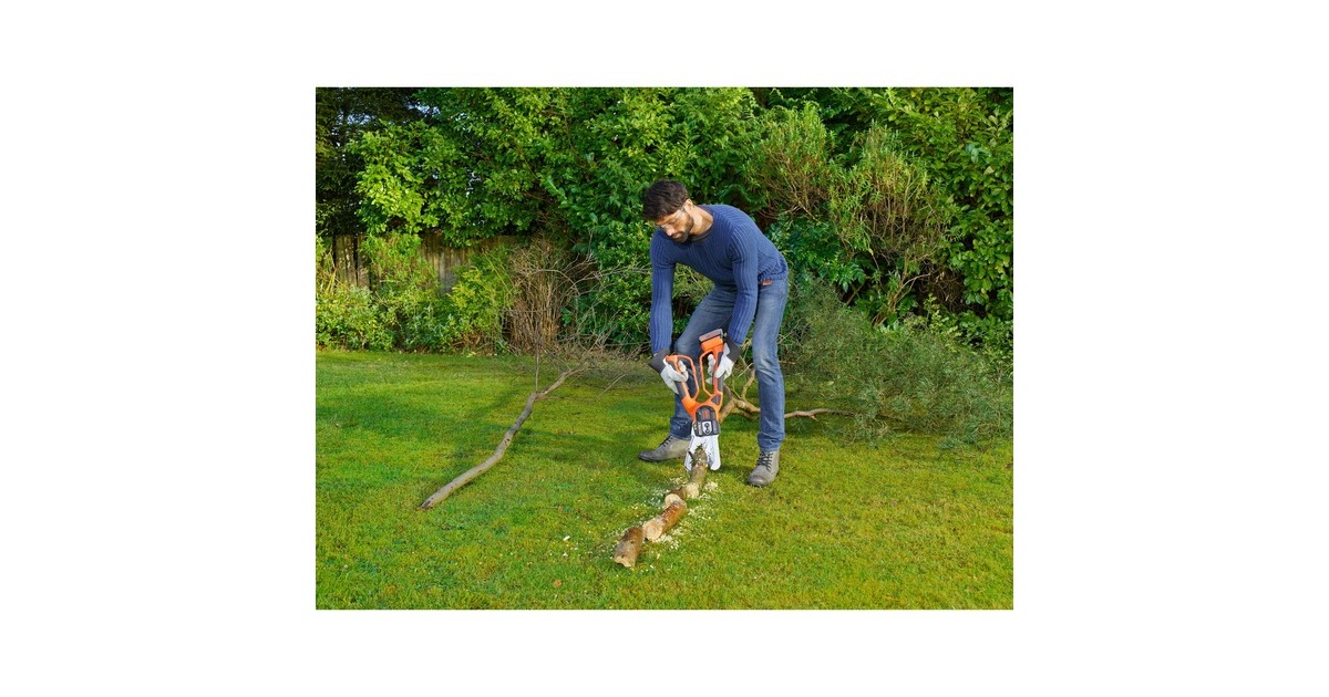 BLACK+DECKER Akku-Astschere GKC1000LB, 18Volt, Astsäge(orange/schwarz, ohne Akku und Ladegerät)