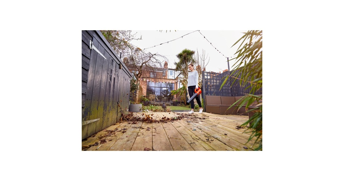 BLACK+DECKER Akku-Axial-Gebläse BCBL200B-XJ, 18Volt, Laubgebläse(orange/schwarz, ohne Akku und Ladegerät)