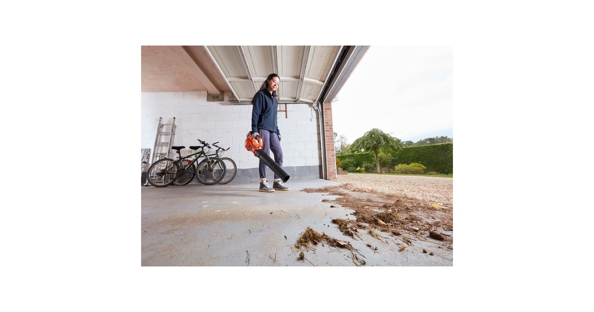 BLACK+DECKER Akku-Axial-Gebläse BCBL200B-XJ, 18Volt, Laubgebläse(orange/schwarz, ohne Akku und Ladegerät)