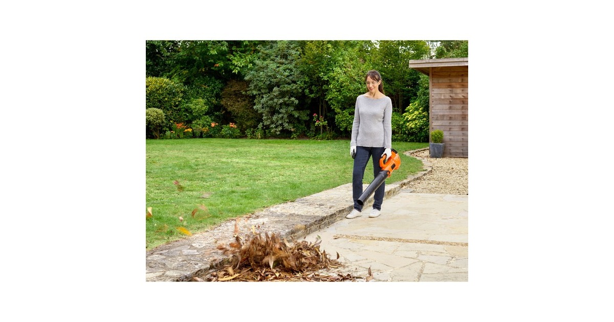 BLACK+DECKER Akku-Axial-Gebläse BCBL200B-XJ, 18Volt, Laubgebläse(orange/schwarz, ohne Akku und Ladegerät)