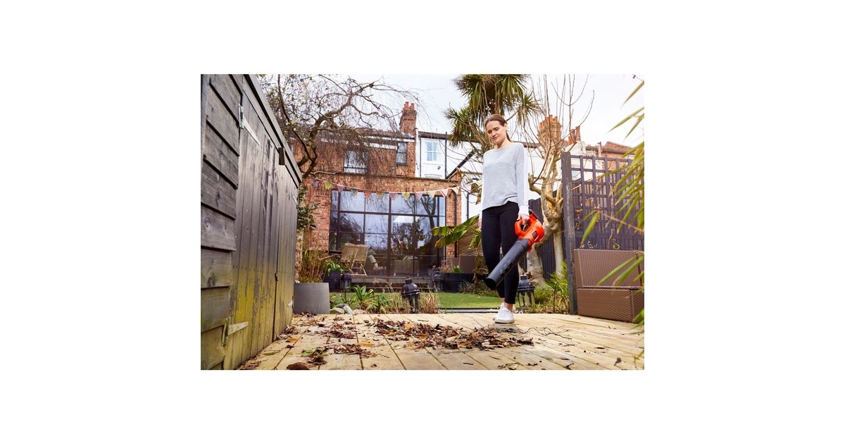 BLACK+DECKER Akku-Axial-Gebläse BCBL200B-XJ, 18Volt, Laubgebläse(orange/schwarz, ohne Akku und Ladegerät)