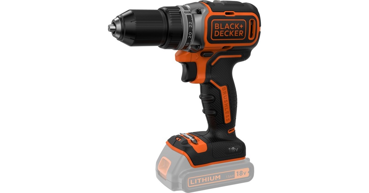 BLACK+DECKER Akku-Bohrschrauber BL186N, 18Volt(schwarz/orange, ohne Akku und Ladegerät)