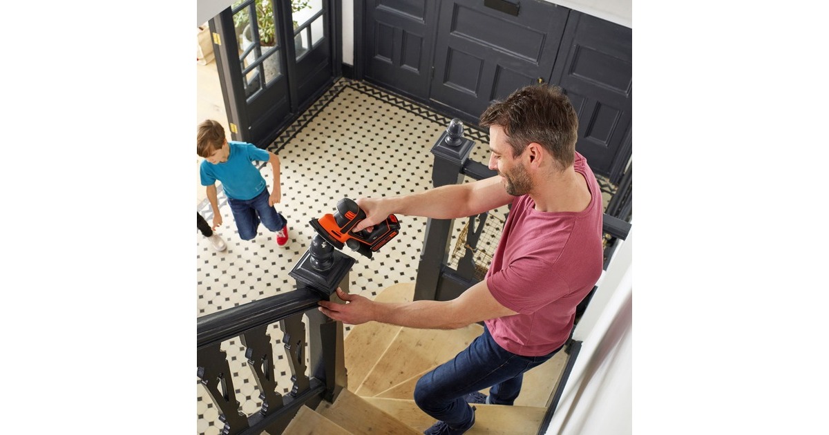 BLACK+DECKER Akku-Dreieckschleifer Mouse BDCDS18N, 18Volt, Deltaschleifer(orange/schwarz, ohne Akku und Ladegerät)