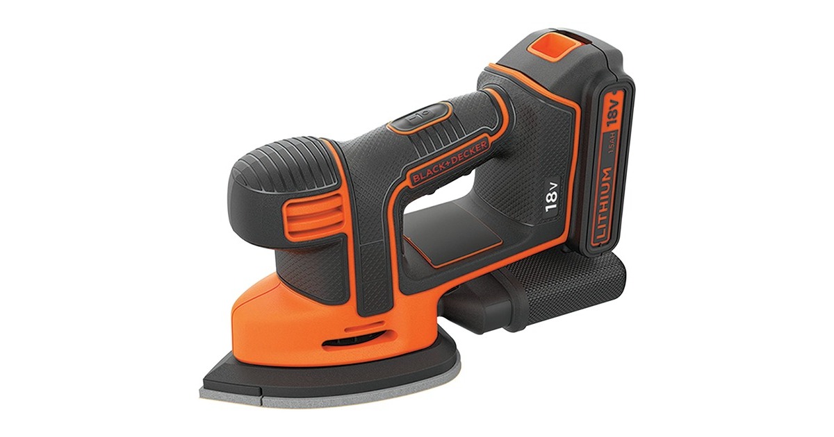 BLACK+DECKER Akku-Dreieckschleifer Mouse BDCDS18, 18Volt, Deltaschleifer(orange/schwarz, Li-Ionen Akku 1,5Ah) BLACK+DECKER Akku-Dreieckschleifer Mouse BDCDS18, 18Volt, Deltaschleifer(orange/schwarz, Li-Ionen Akku 1,5Ah)