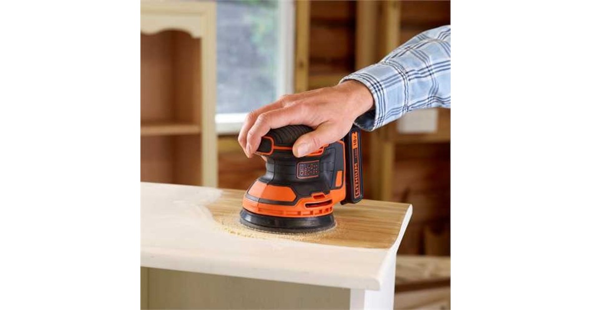 BLACK+DECKER Akku-Exzenterschleifer BDCROS18N-XJ, 18Volt(orange/schwarz, ohne Akku und Ladegerät)