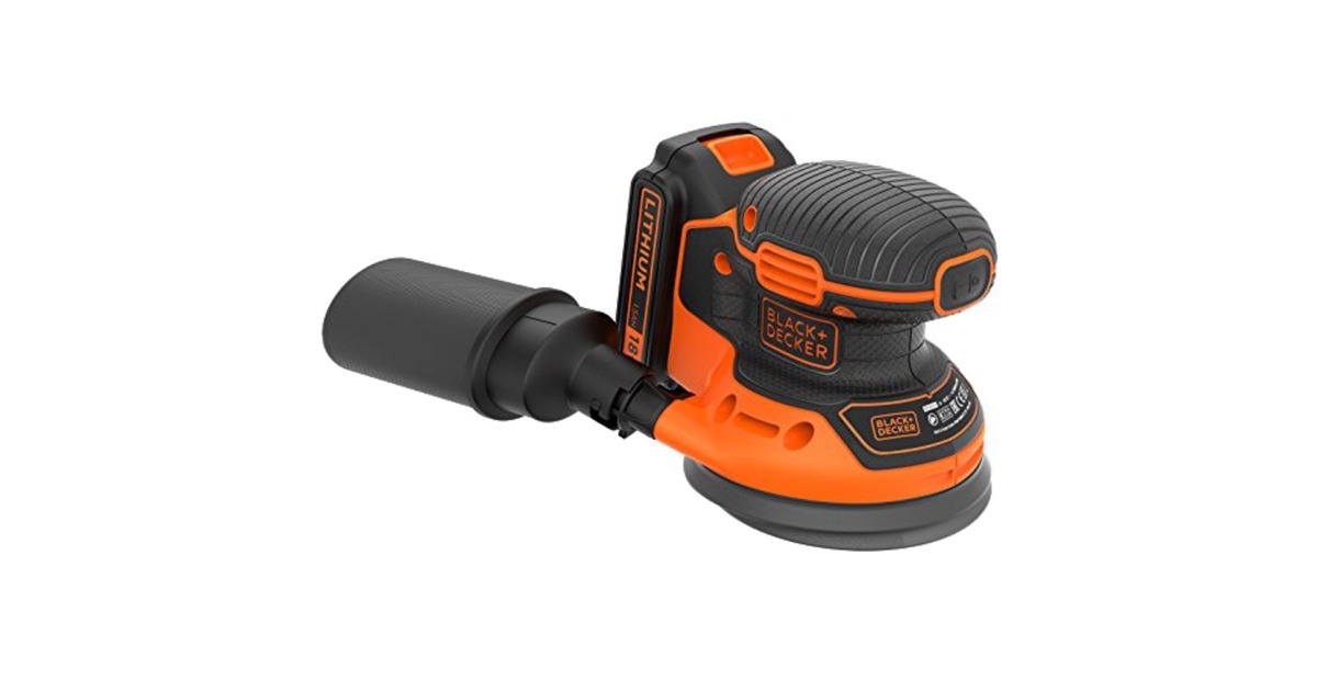 BLACK+DECKER Akku-Exzenterschleifer BDCROS18-QW, 18Volt(orange/schwarz, Li-Ionen Akku 1,5Ah) BLACK+DECKER Akku-Exzenterschleifer BDCROS18-QW, 18Volt(orange/schwarz, Li-Ionen Akku 1,5Ah)