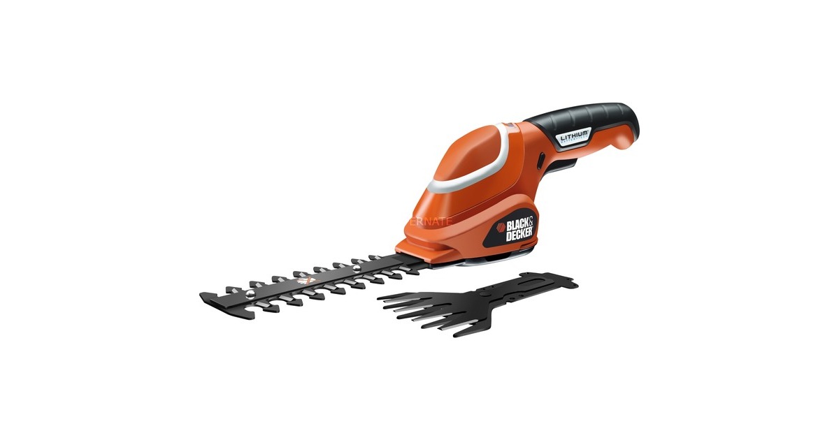 BLACK+DECKER Akku-Gras-Strauchschere GSL700(orange/schwarz, Li-Ionen Akku 1,3 Ah) BLACK+DECKER Akku-Gras-Strauchschere GSL700(orange/schwarz, Li-Ionen Akku 1,3 Ah)