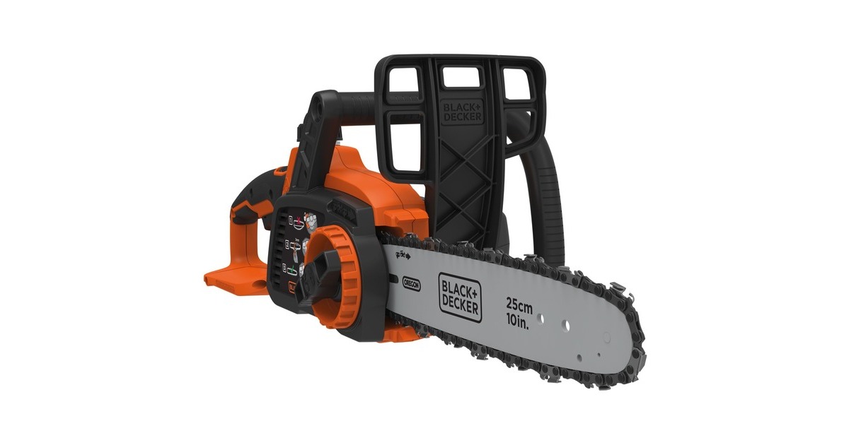 BLACK+DECKER Akku-Kettensäge GKC1825LB, 18Volt, Elektro-Kettensäge(orange/schwarz, ohne Akku und Ladegerät)