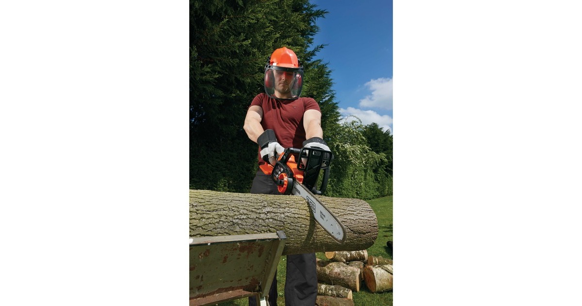 BLACK+DECKER Akku-Kettensäge GKC3630L20, Elektro-Kettensäge(orange/schwarz, Li-Ionen Akku 2,0 Ah)