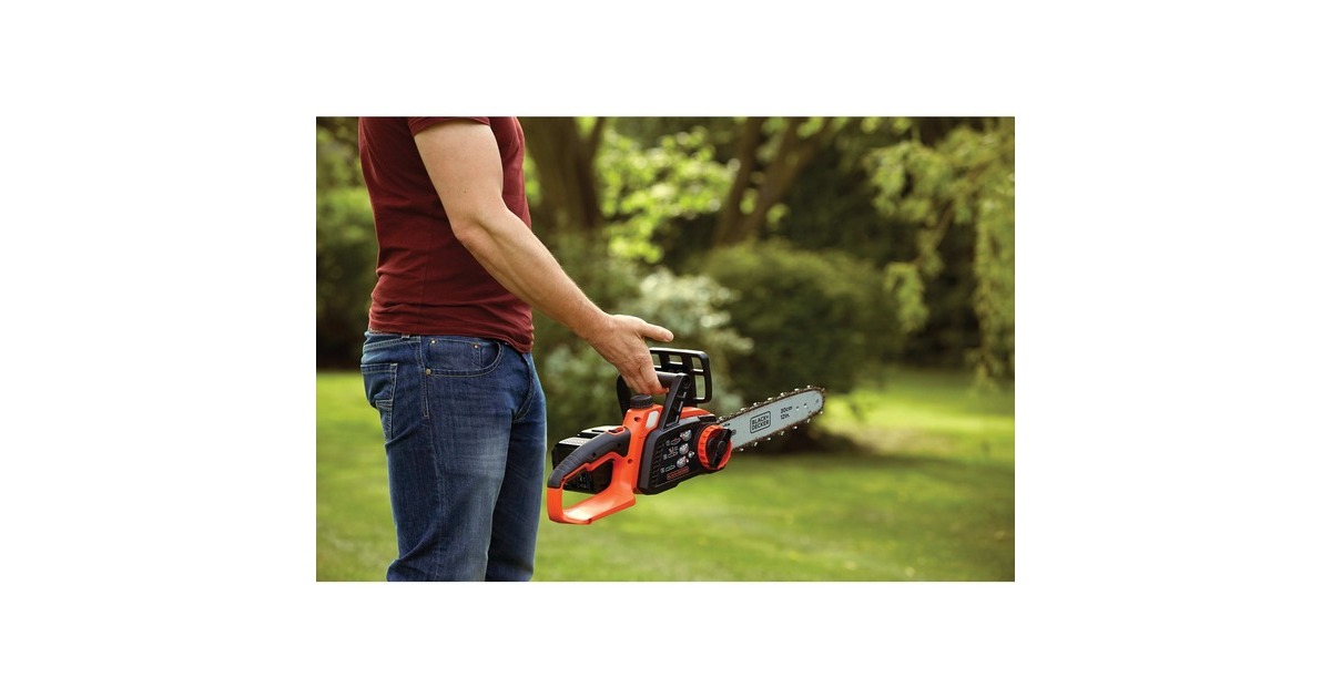 BLACK+DECKER Akku-Kettensäge GKC3630L20, Elektro-Kettensäge(orange/schwarz, Li-Ionen Akku 2,0 Ah)