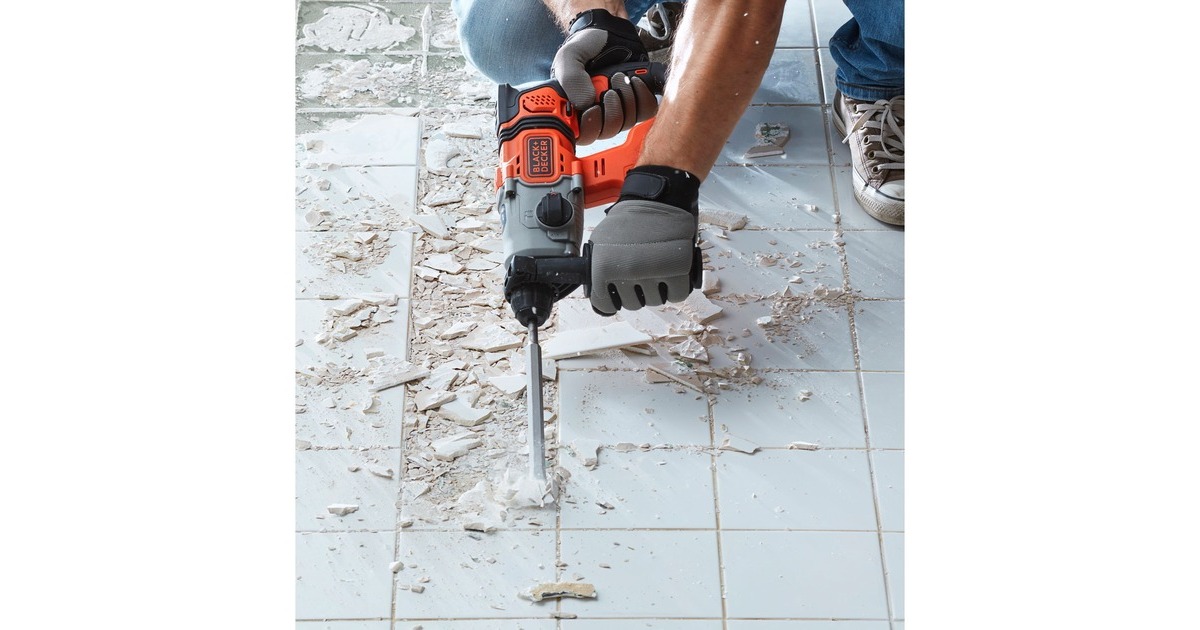 BLACK+DECKER Akku-Kombihammer BCD900B, 18Volt, Bohrhammer(orange/schwarz, ohne Akku und Ladegerät)