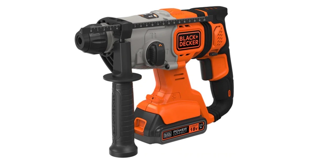 BLACK+DECKER Akku-Kombihammer BCD900E2K, 18Volt, Bohrhammer(orange/schwarz, 2x 2,5Ah Li-Ionen-Akku) BLACK+DECKER Akku-Kombihammer BCD900E2K, 18Volt, Bohrhammer(orange/schwarz, 2x 2,5Ah Li-Ionen-Akku)