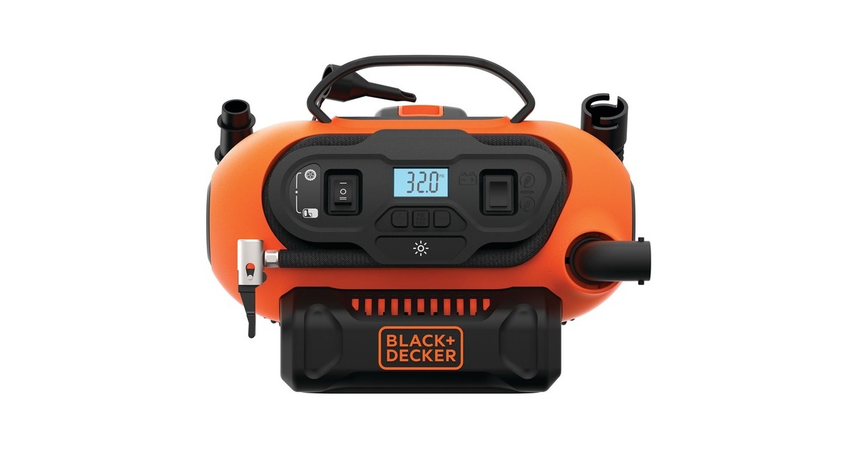 BLACK+DECKER Akku-Kompressor BDCINF18N, 18Volt, 11bar, Luftpumpe(orange/schwarz, ohne Akku und Ladegerät) BLACK+DECKER Akku-Kompressor BDCINF18N, 18Volt, 11bar, Luftpumpe(orange/schwarz, ohne Akku und Ladegerät)