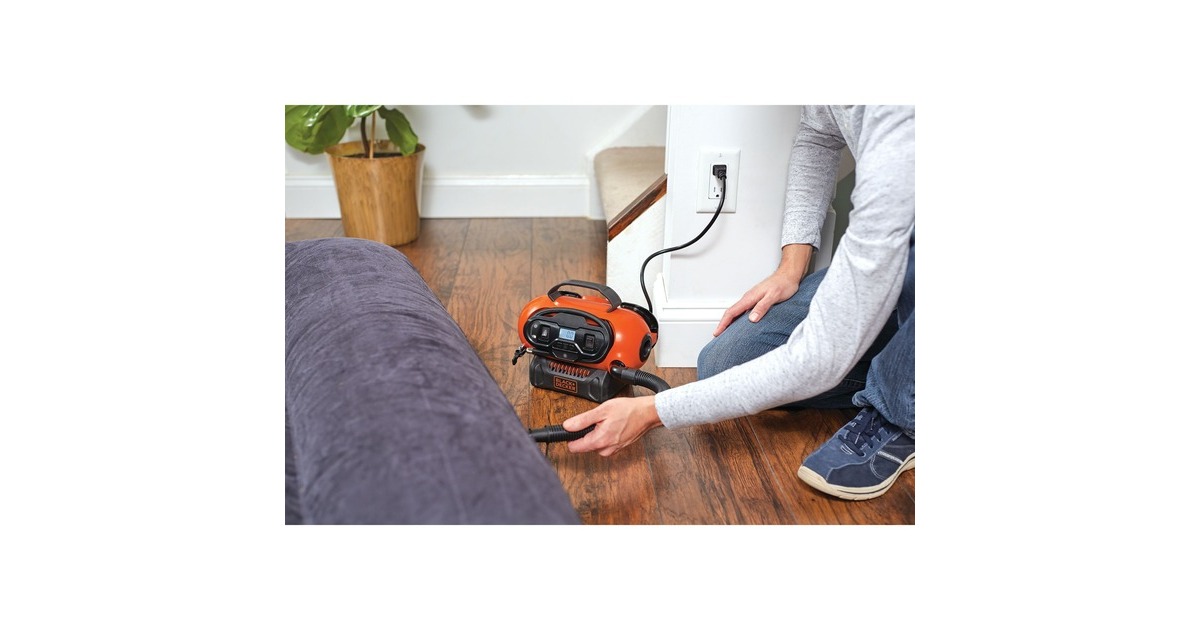 BLACK+DECKER Akku-Kompressor BDCINF18N, 18Volt, 11bar, Luftpumpe(orange/schwarz, ohne Akku und Ladegerät)