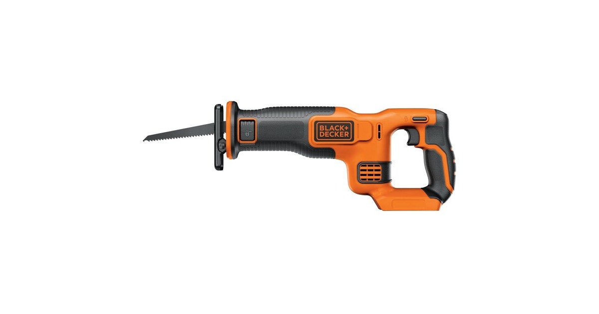 BLACK+DECKER Akku-Säbelsäge BDCR18N, 18Volt(orange/schwarz, ohne Akku und Ladegerät)