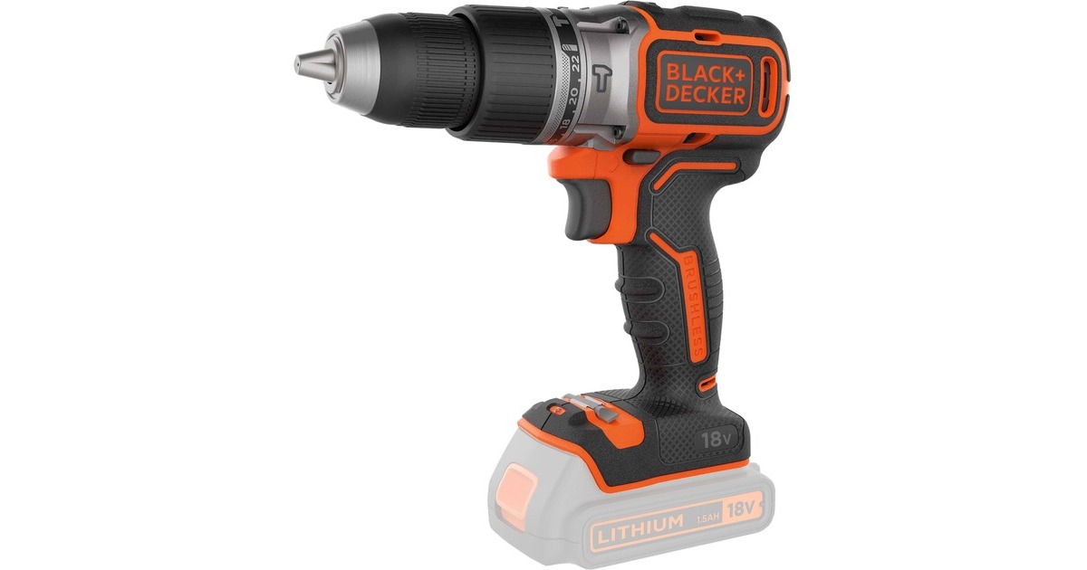 BLACK+DECKER Akku-Schlagbohrschrauber BL188N, 18Volt(schwarz/orange, ohne Akku und Ladegerät)