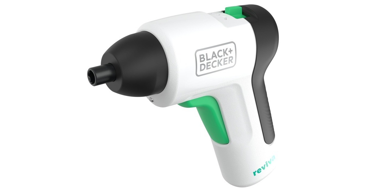 BLACK+DECKER Akku-Schrauber reviva, 3,6Volt(weiß/schwarz, integrierter Li-Ion-Akku 1,5Ah)