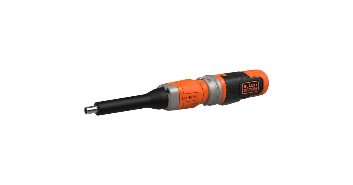 BLACK+DECKER Akku-Stabschrauber BCF603C-QW, 3,6Volt(orange/schwarz, Li-Ionen Akku 1,5Ah)