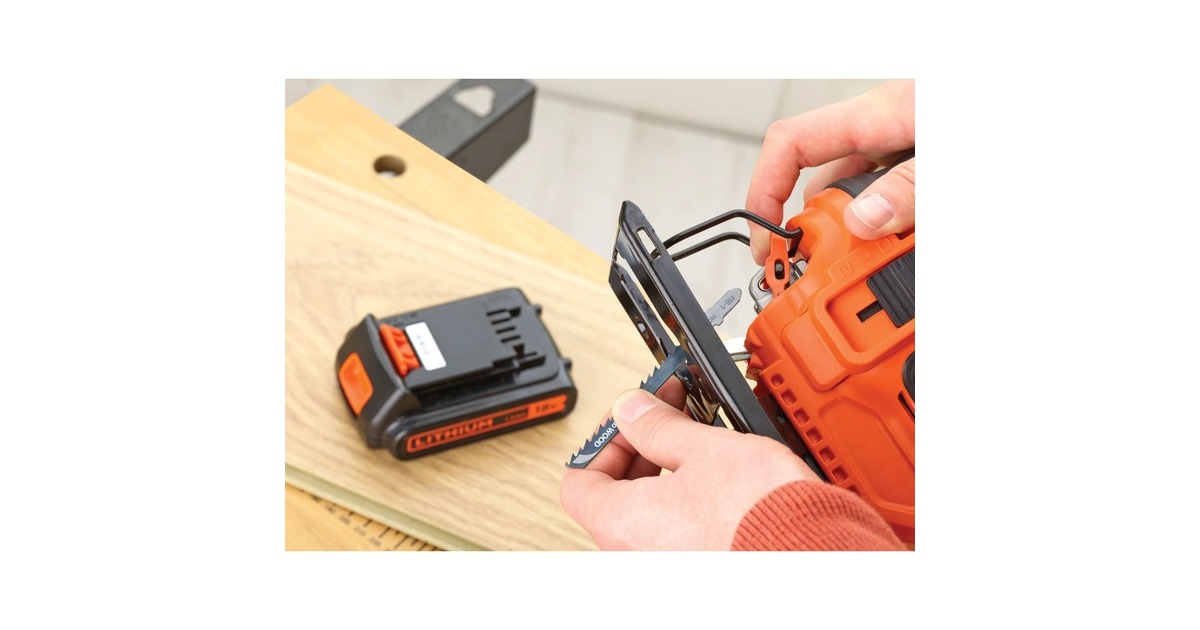 BLACK+DECKER Akku-Stichsäge BDCJS18N, 18Volt(orange/schwarz, ohne Akku und Ladegerät)