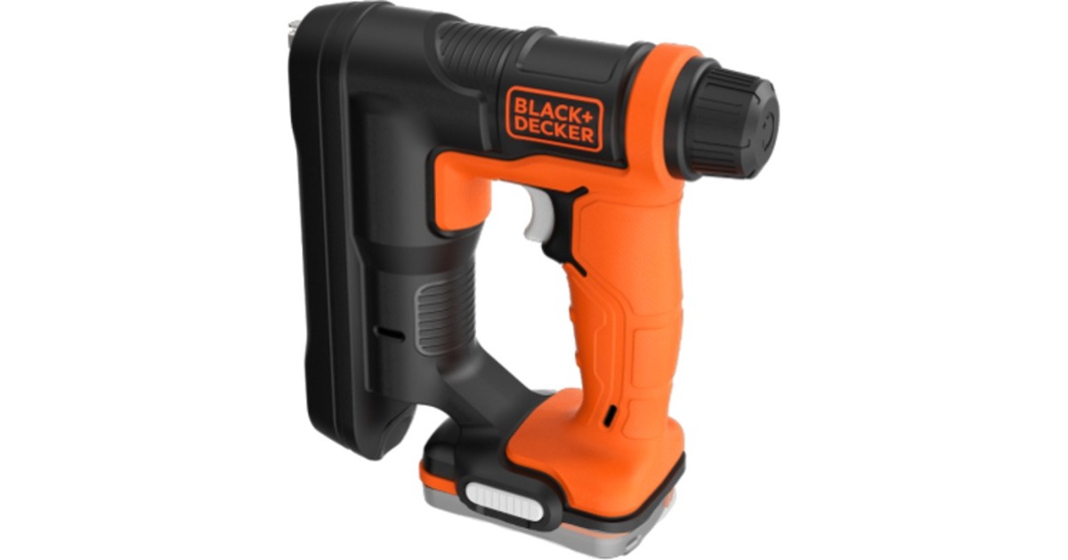 BLACK+DECKER Akku-Tacker / -Nagler BDCT12N, 12Volt, Elektrotacker(orange/schwarz, ohne Akku und Ladegerät)