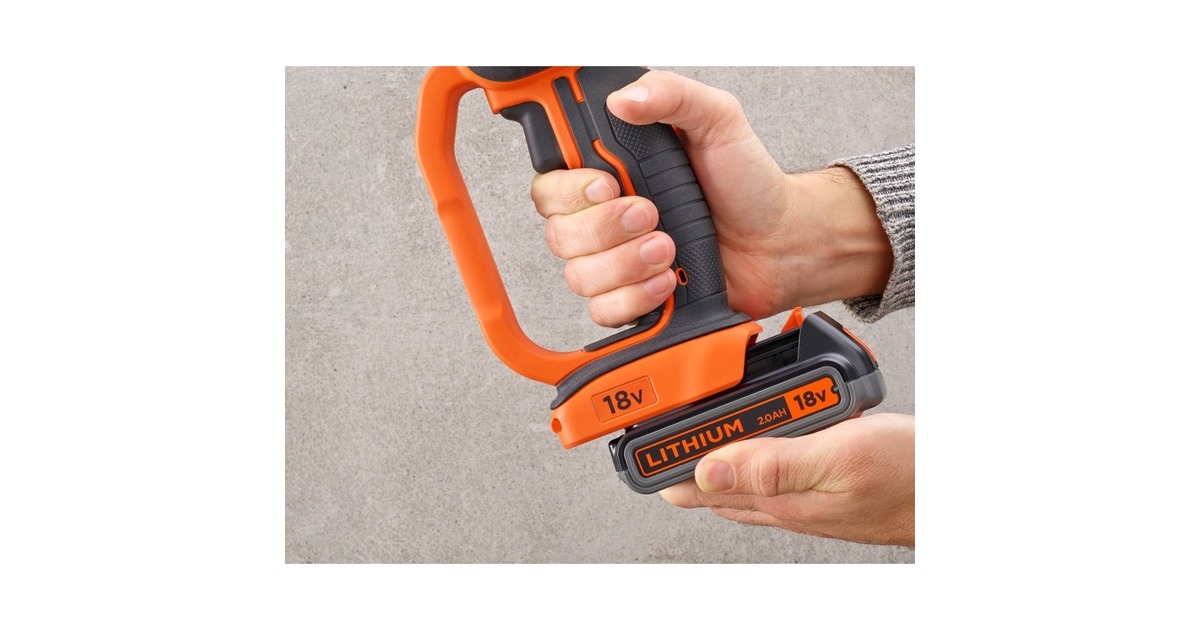 BLACK+DECKER Akku-Winkelschleifer BCG720M1, 18Volt(schwarz/orange, Li-Ionen Akku 4Ah)