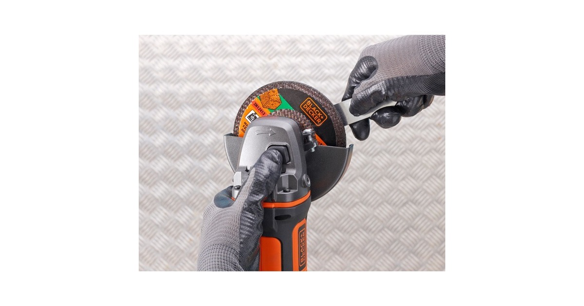 BLACK+DECKER Akku-Winkelschleifer BCG720N, 18Volt(schwarz/orange, ohne Akku und Ladegerät)
