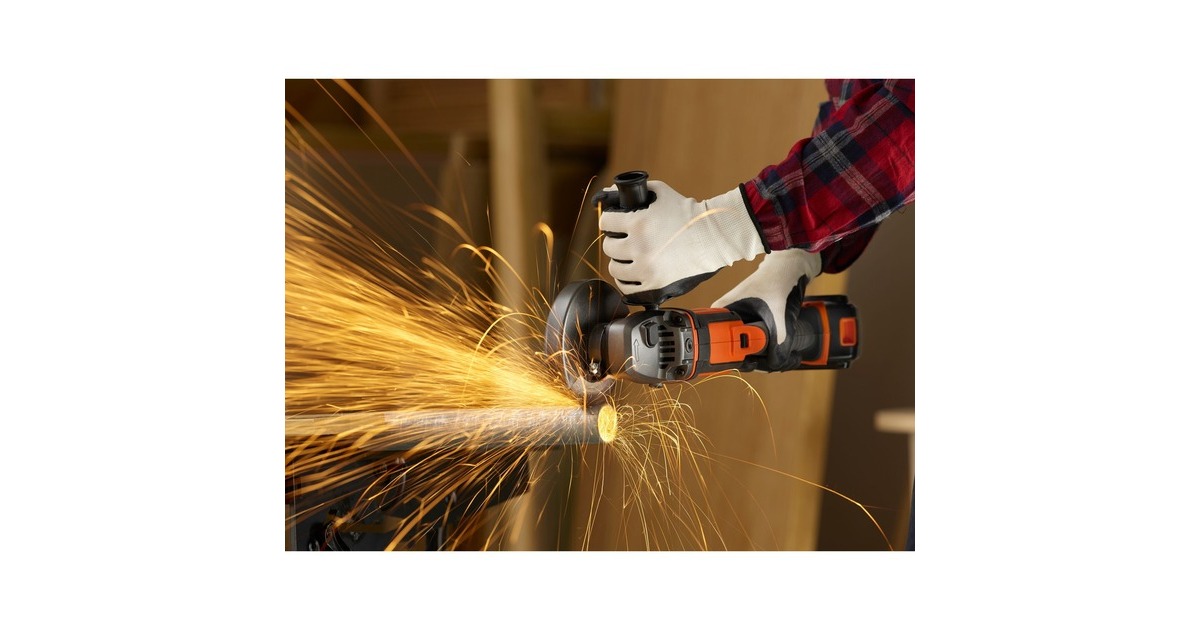 BLACK+DECKER Akku-Winkelschleifer BCG720N, 18Volt(schwarz/orange, ohne Akku und Ladegerät)