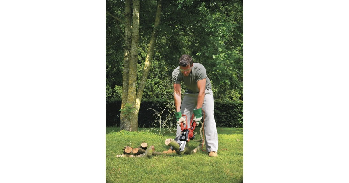 BLACK+DECKER Astschere Alligator GK1000, Astsäge(orange/schwarz, 550 Watt)