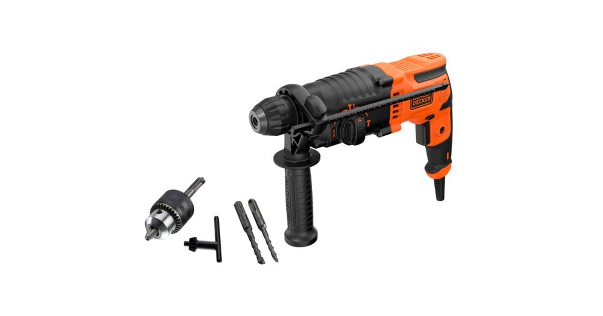 BLACK+DECKER Bohrhammer BEHS01-QS(schwarz/orange, 650 Watt) BLACK+DECKER Bohrhammer BEHS01-QS(schwarz/orange, 650 Watt)