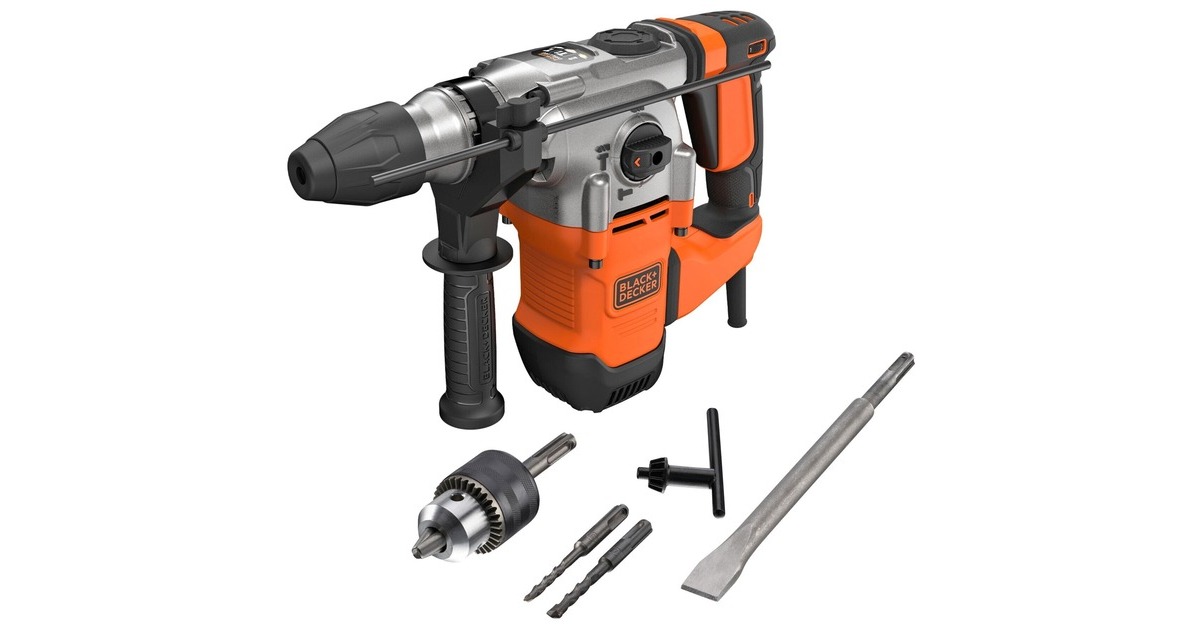 BLACK+DECKER Bohrhammer BEHS03K-QS(schwarz/orange, 1.250 Watt, Koffer) BLACK+DECKER Bohrhammer BEHS03K-QS(schwarz/orange, 1.250 Watt, Koffer)