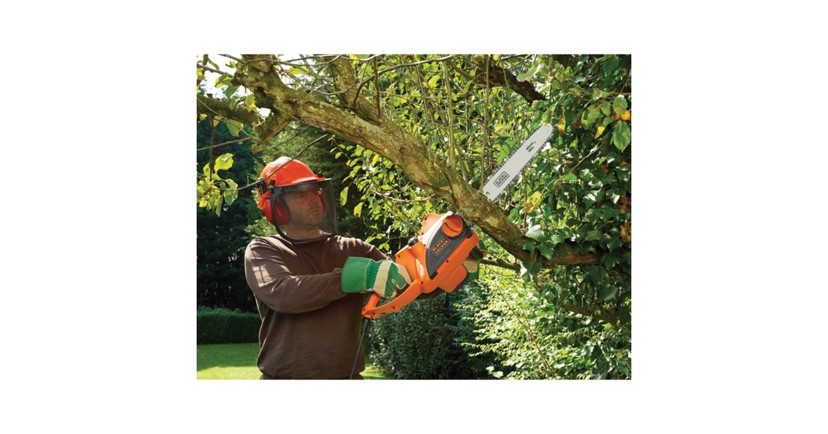 BLACK+DECKER Elektro-Kettensäge CS2040(orange/schwarz, 2.000 Watt)