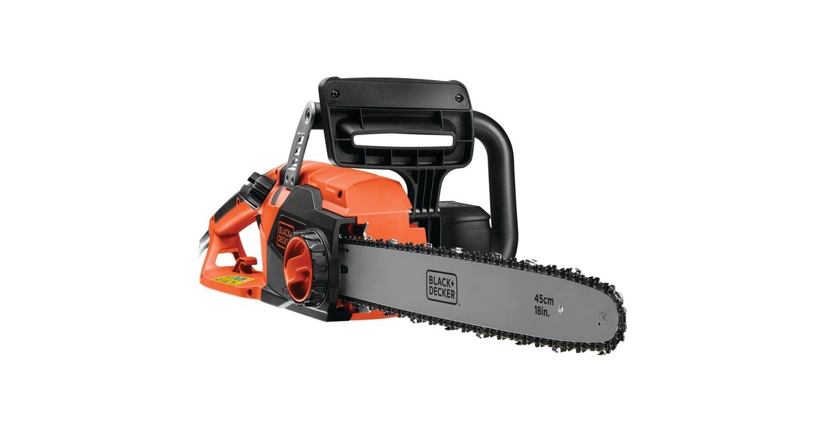 BLACK+DECKER Elektro-Kettensäge CS2245(orange/schwarz, 2.200 Watt)