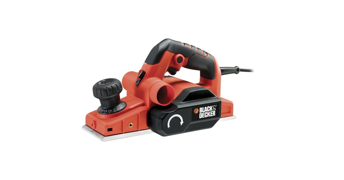 BLACK+DECKER Elektrohobel KW750K(orange/schwarz, Koffer, 750 Watt) BLACK+DECKER Elektrohobel KW750K(orange/schwarz, Koffer, 750 Watt)