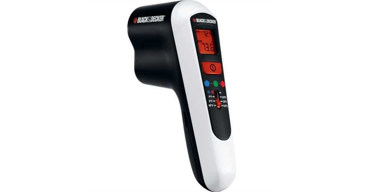 BLACK+DECKER Energiespar-Detektor TLD100, Thermodetektor(weiß/schwarz, 9 Volt)