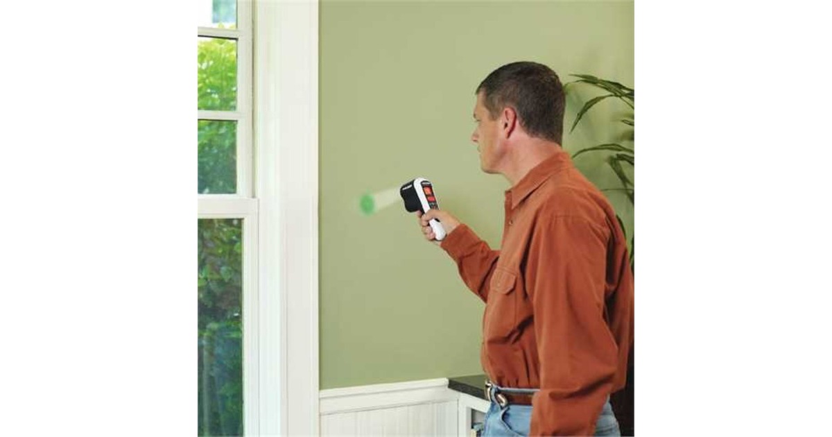 BLACK+DECKER Energiespar-Detektor TLD100, Thermodetektor(weiß/schwarz, 9 Volt)