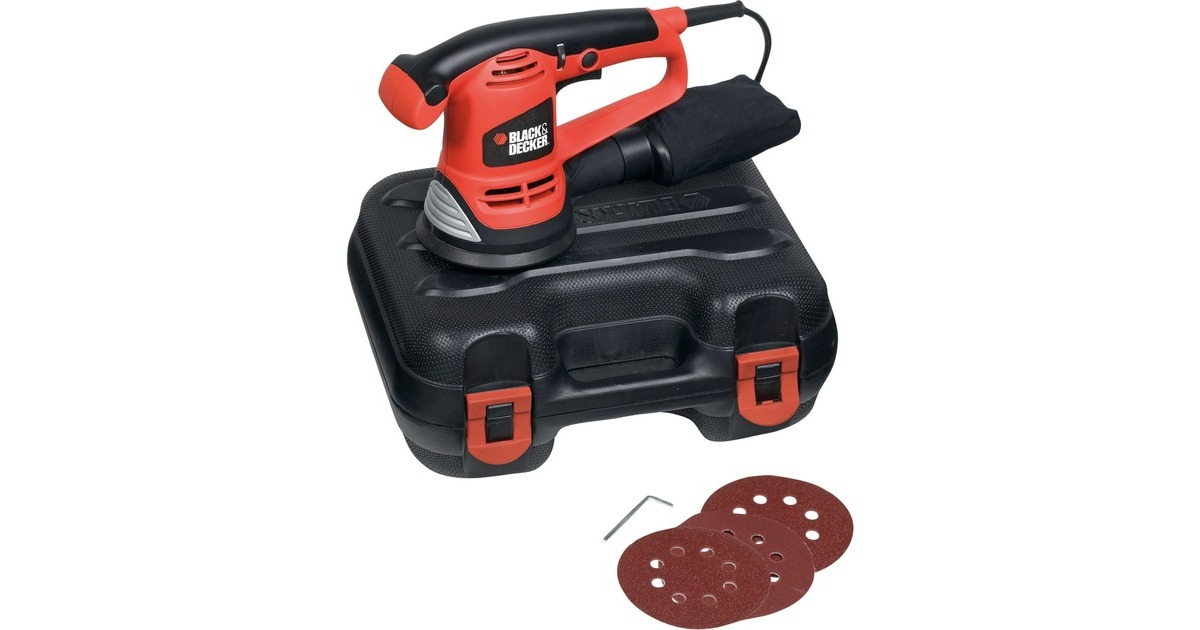 BLACK+DECKER Exzenterschleifer KA191EK(orange/schwarz, Transportkoffer, 480 Watt) BLACK+DECKER Exzenterschleifer KA191EK(orange/schwarz, Transportkoffer, 480 Watt)