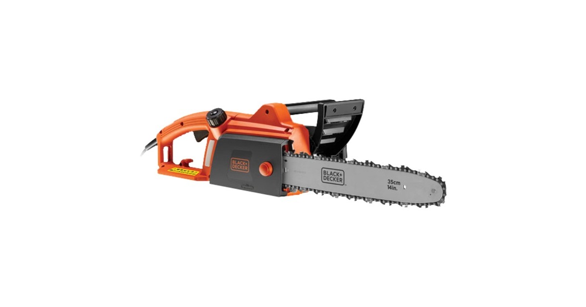 BLACK+DECKER Kettensäge CS1835, Elektro-Kettensäge(orange/schwarz, 1800 Watt)