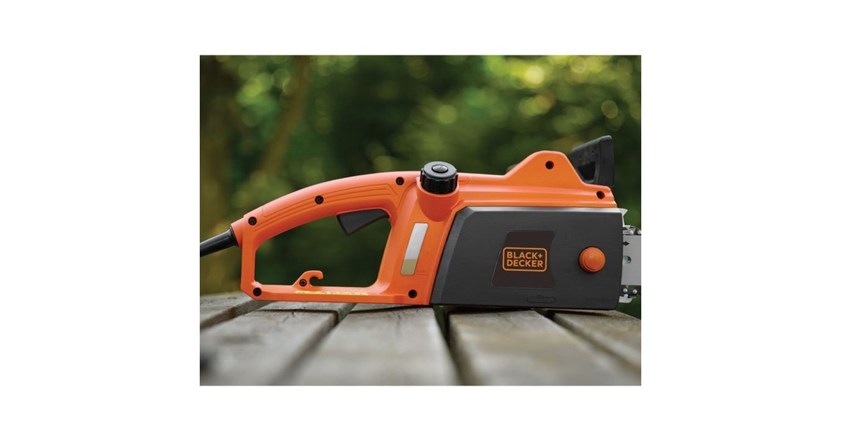BLACK+DECKER Kettensäge CS1835, Elektro-Kettensäge(orange/schwarz, 1800 Watt)