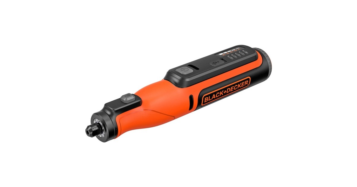 BLACK+DECKER Multifunktions-Werkzeug BCRT8IK-XJ, 7,2Volt(orange/schwarz, 52-teiliges Zubehör, im Koffer)