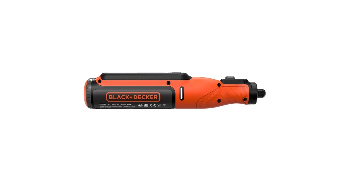 BLACK+DECKER Multifunktions-Werkzeug BCRT8IK-XJ, 7,2Volt(orange/schwarz, 52-teiliges Zubehör, im Koffer)