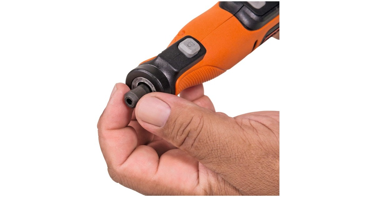 BLACK+DECKER Multifunktions-Werkzeug BCRT8IK-XJ, 7,2Volt(orange/schwarz, 52-teiliges Zubehör, im Koffer)
