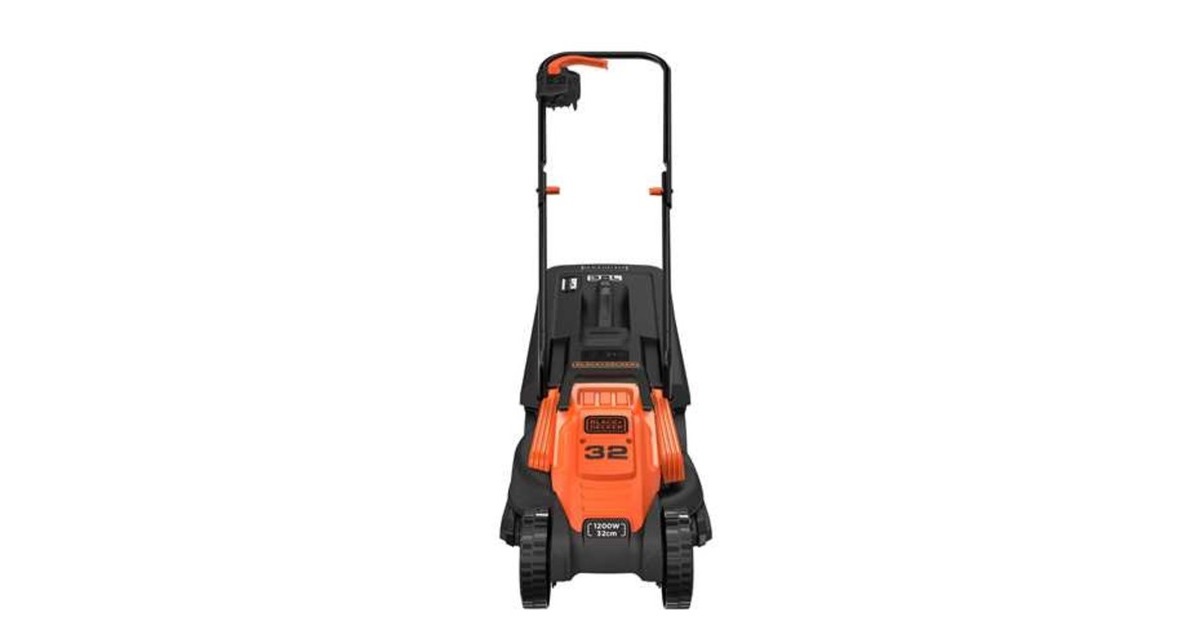 BLACK+DECKER Rasenmäher BEMW451-QS, 32cm(orange/schwarz, 1.200 Watt)