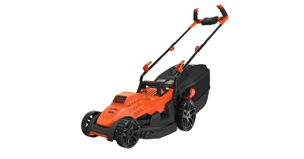 BLACK+DECKER Rasenmäher BEMW461BH-QS, 34cm(orange/schwarz, 1.400 Watt) BLACK+DECKER Rasenmäher BEMW461BH-QS, 34cm(orange/schwarz, 1.400 Watt)