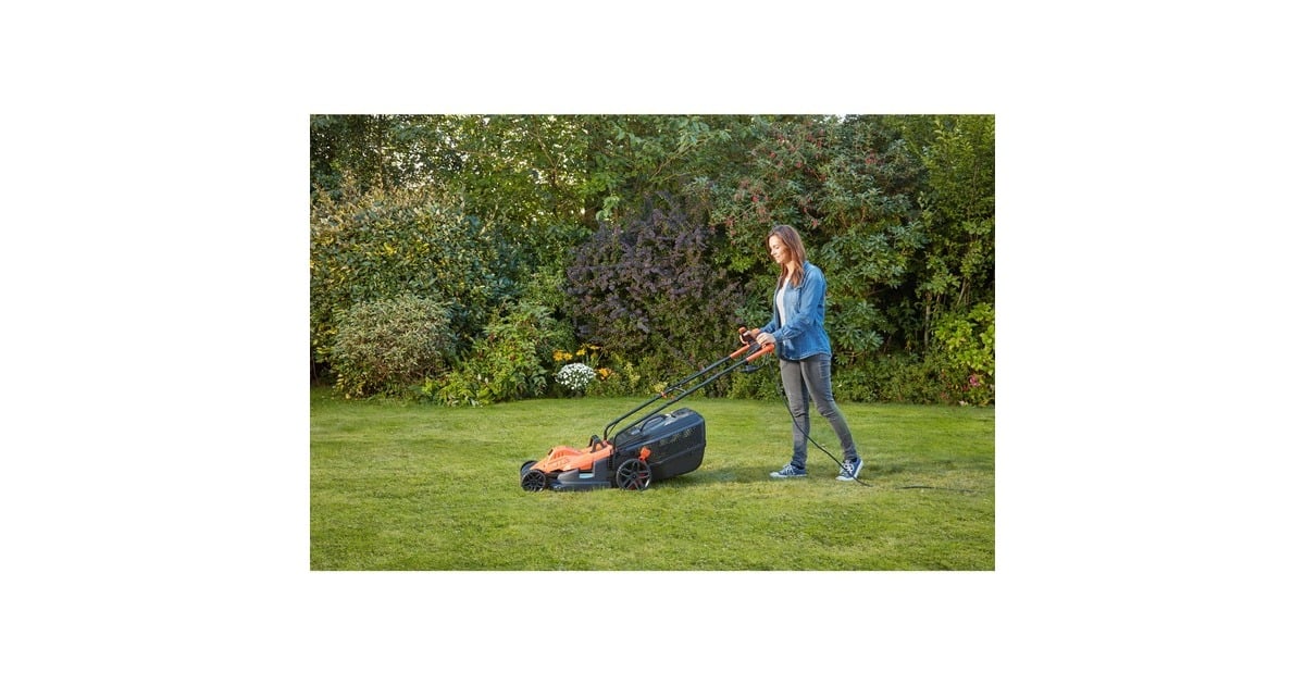 BLACK+DECKER Rasenmäher BEMW481BH-QS, 42cm(orange/schwarz, 1.800 Watt)