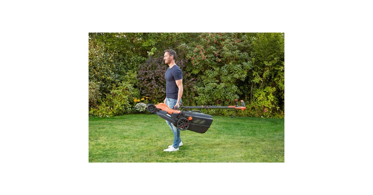 BLACK+DECKER Rasenmäher BEMW481BH-QS, 42cm(orange/schwarz, 1.800 Watt, Outlet) BLACK+DECKER Rasenmäher BEMW481BH-QS, 42cm(orange/schwarz, 1.800 Watt, Outlet)