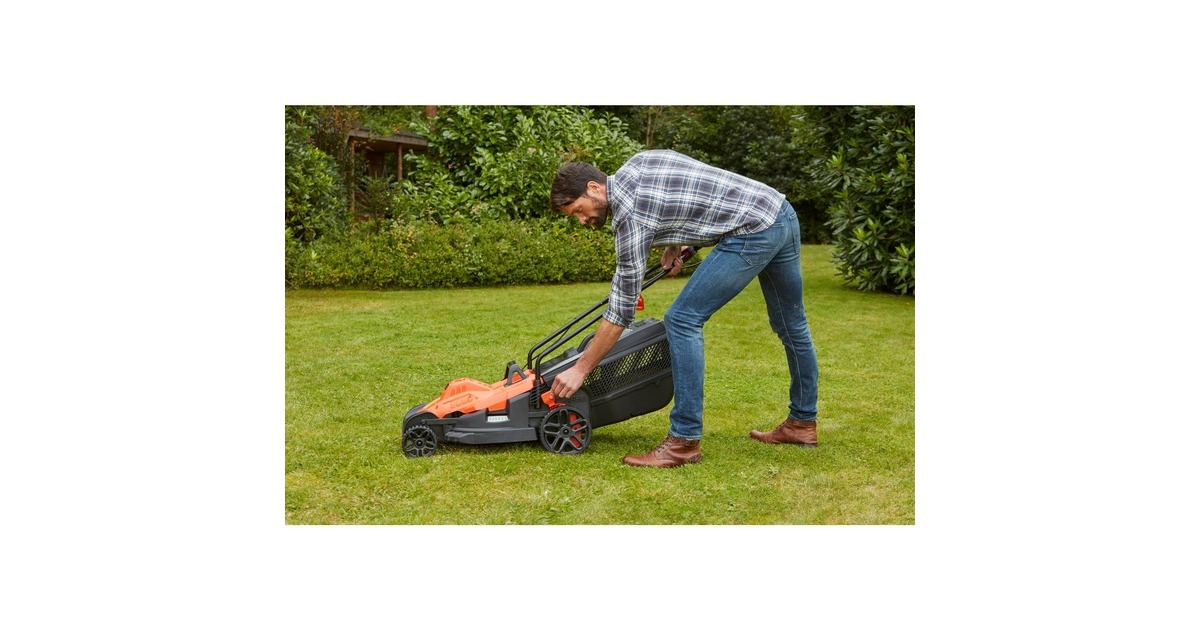 BLACK+DECKER Rasenmäher BEMW481BH-QS, 42cm(orange/schwarz, 1.800 Watt, Outlet) BLACK+DECKER Rasenmäher BEMW481BH-QS, 42cm(orange/schwarz, 1.800 Watt, Outlet)