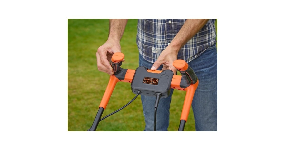 BLACK+DECKER Rasenmäher BEMW481BH-QS, 42cm(orange/schwarz, 1.800 Watt)