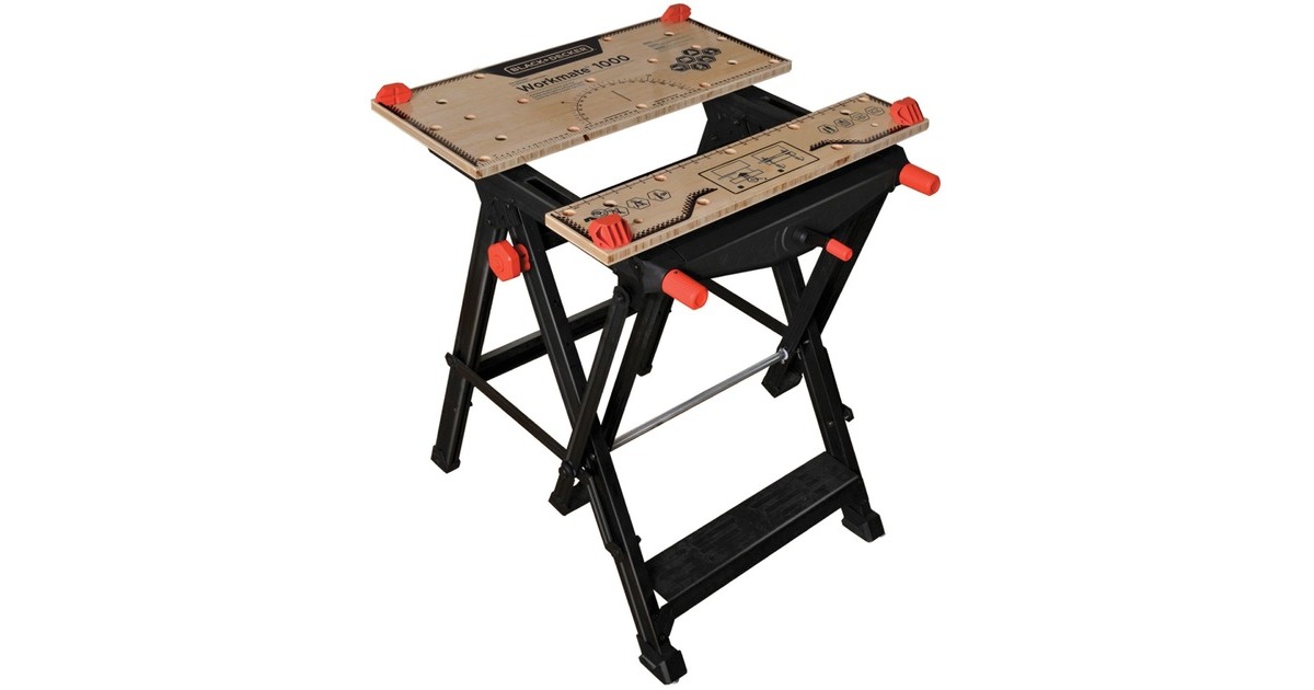 BLACK+DECKER Workmate WM1000, Werkbank(schwarz/braun)