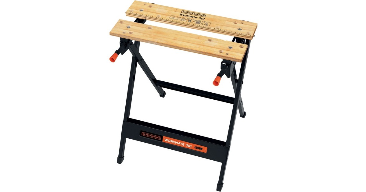 BLACK+DECKER Workmate WM301, Werkbank(schwarz/braun)