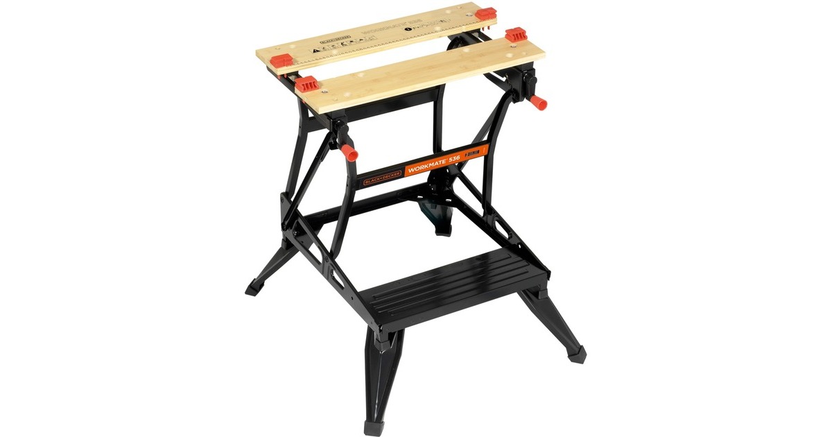 BLACK+DECKER Workmate WM536, Werkbank(schwarz/braun)